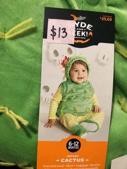 NEW Infant Cactus Halloween Costume size 0-6m and 6-12m