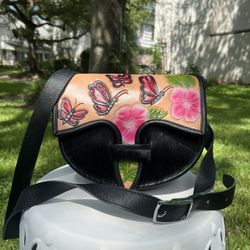 Leather Handbag. Cartera De Cuero.  Colombian Handbag. 