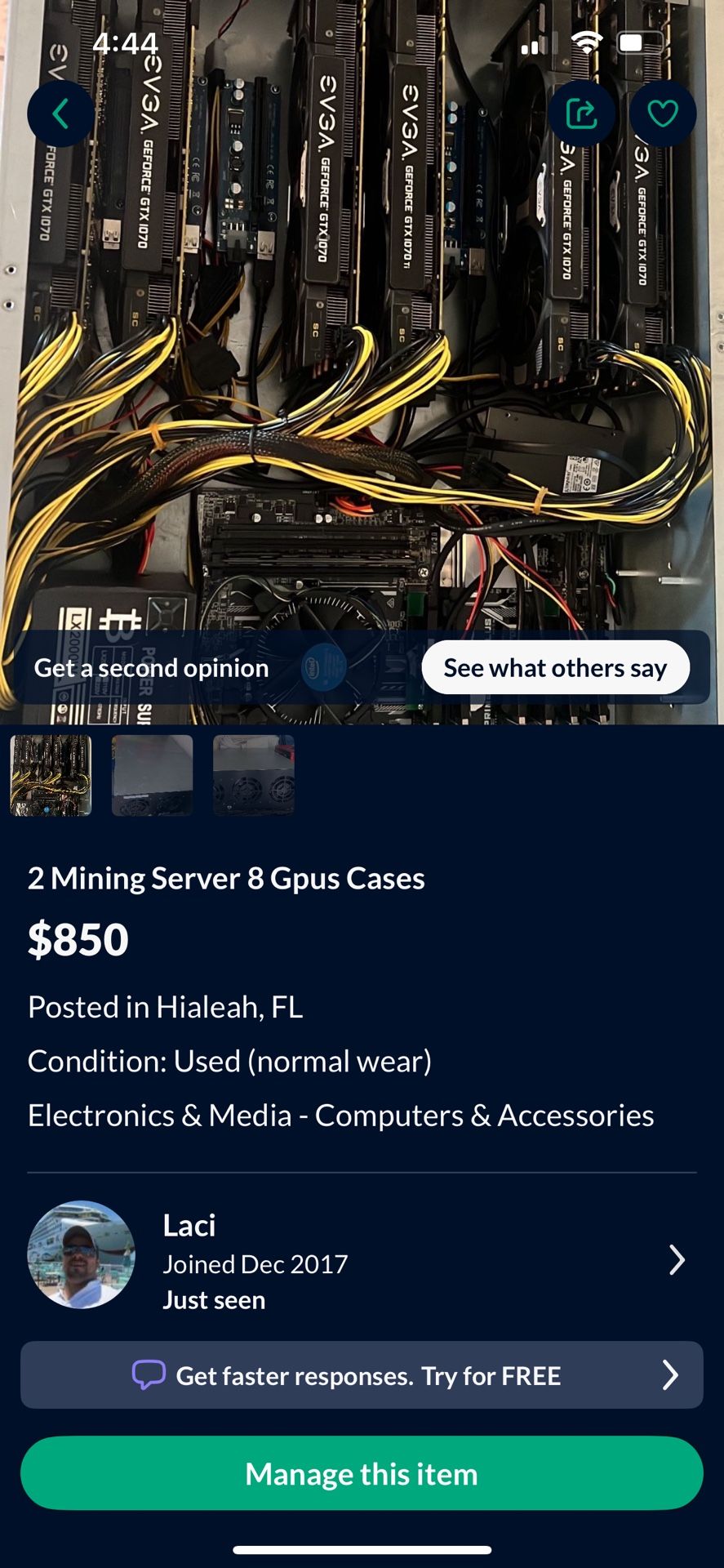 2 mining Servers PC Crypto Computers & Accessories