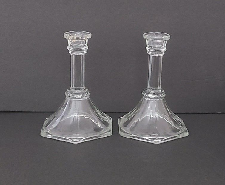 Candle Holders 6.5 " Height, 6" Star Base