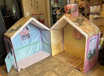 Playskool Rose Petal Cottage And Dream Town Cottage
