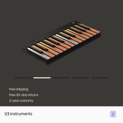 ROLI Lumi Keys Studio Edition Light Up midi controller, Works Great, Model LKB01