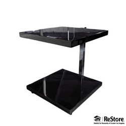 C Shaped Rolling Side Tables Set Of 2