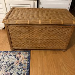 Large Rattan Storage Chest 