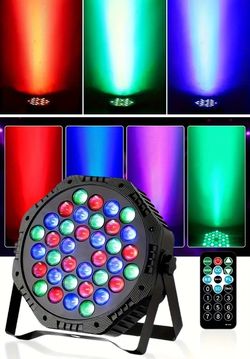 36 RGB LEDs Professional DJ Music Light With Sound Active Remote Control And DMX Connection