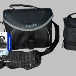 Sony Black Camera Bag & Kodak Soft Dual Compartment Camera Bag
