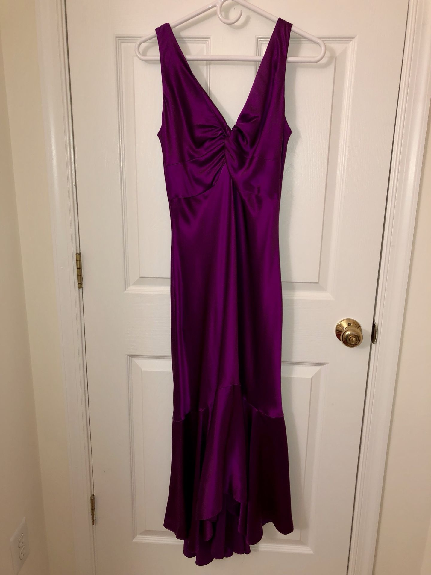 Purple Plum Mermaid Style Formal Prom Dress