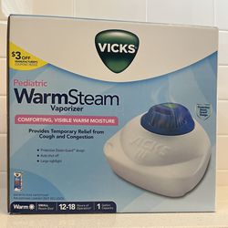 New VICKS Pediatric Warm Steam Vaporizer 