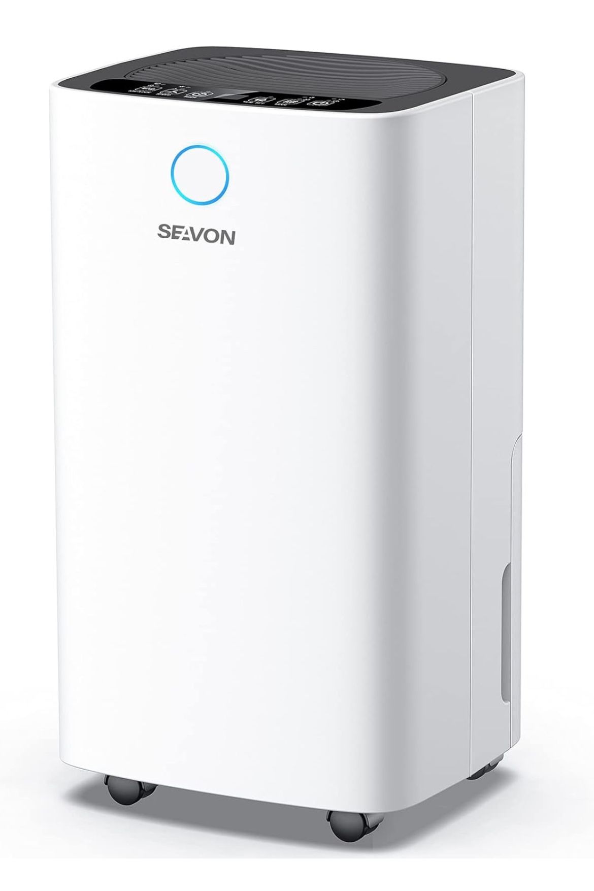 SEAVON 30 Pint Dehumidifiers for 2000 Sq. Ft Home Basement with Drain Hose, Dehumidifier with Auto and Manual Drainage,12 Hours Timer, Child Lock, Dry