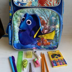 Disney Finding Dory Backpack 16” Inches 