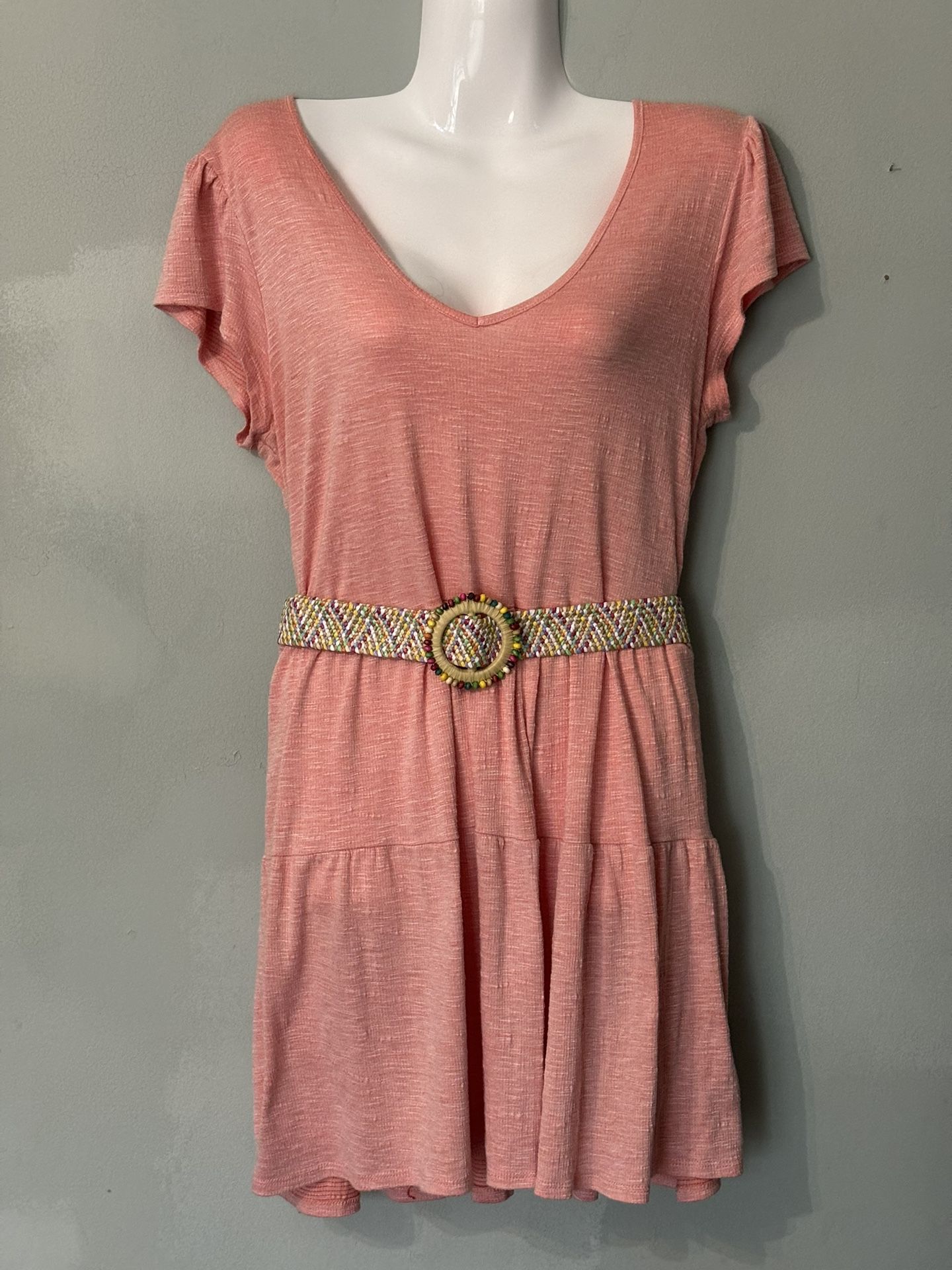 By & By Coral Beachy Summery Tshirt Dress