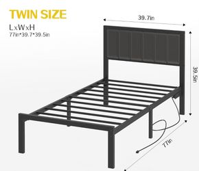Twin Bedframe w/ headboard