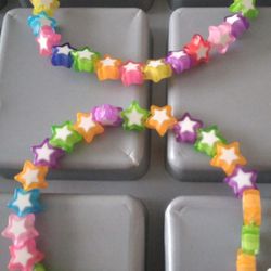 2 Colorful Star Bracelets 