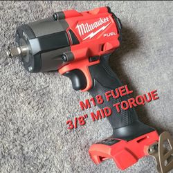 Milwaukee M18 FUEL 18V Brushless Mid Torque 3/8 in. Impact Wrench w/Friction Ring (NEW)