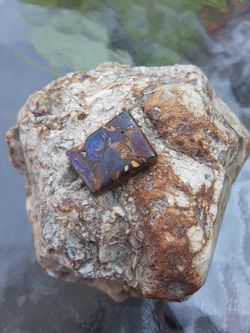 Boulder opal, hand cut