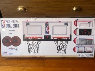 Dual Hoops- Basketball- Over The Door- Backboard Lights up- BRAND NEW!!