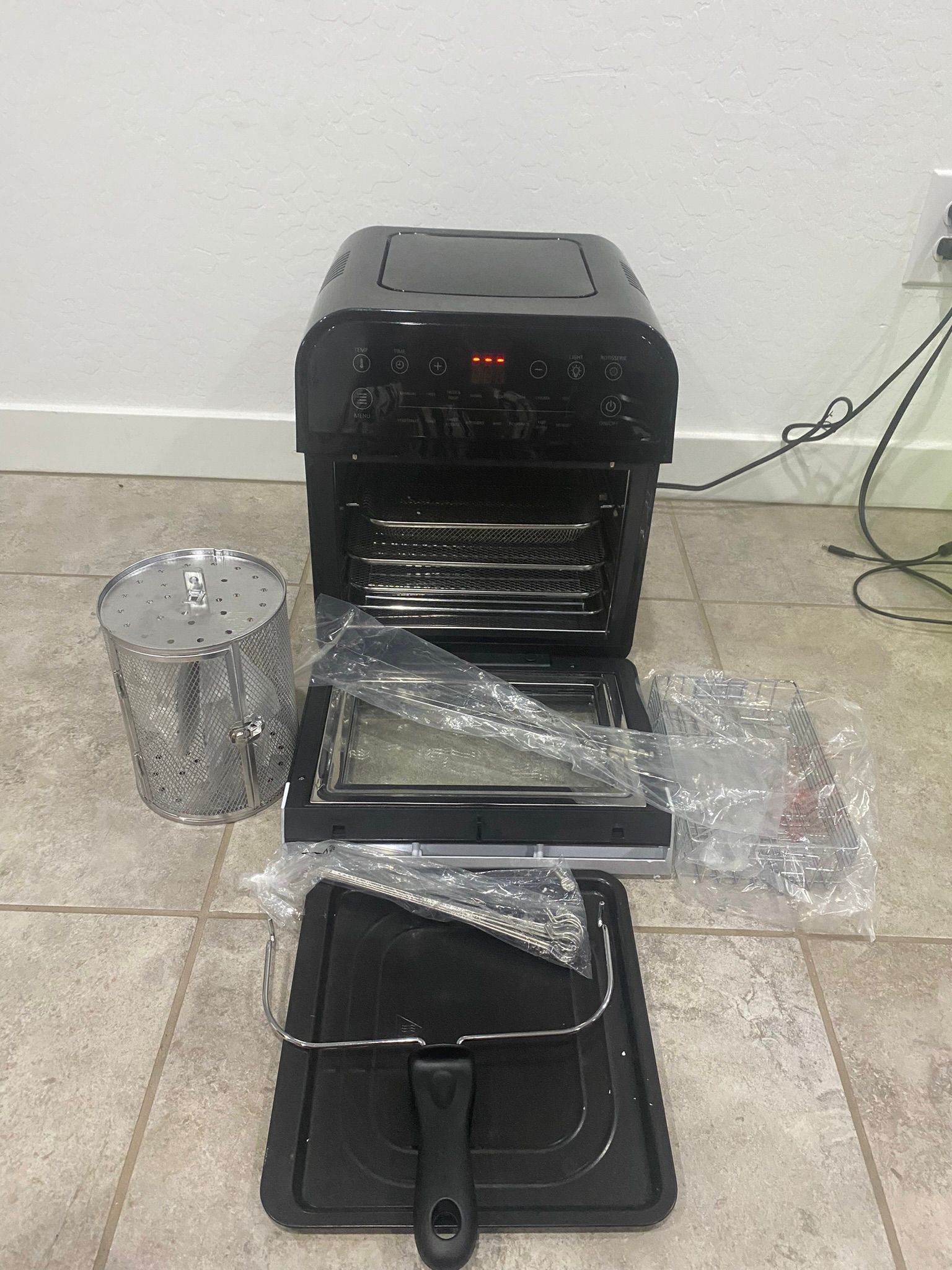 GoWISE USA GW44800 O Deluxe Quarts 15 In Electric Air Fryer