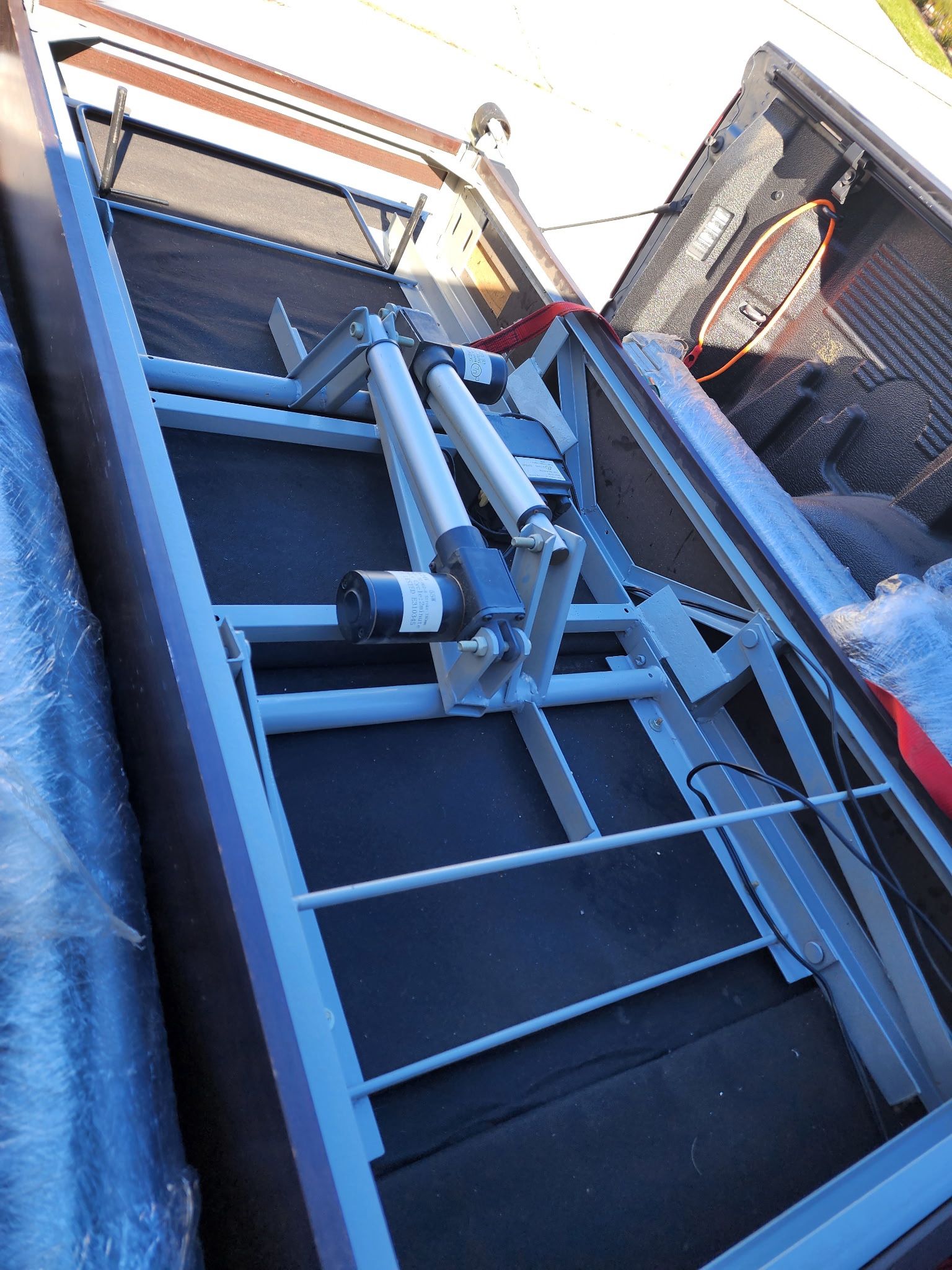 Free Electric Bed Frame And Trampoline.