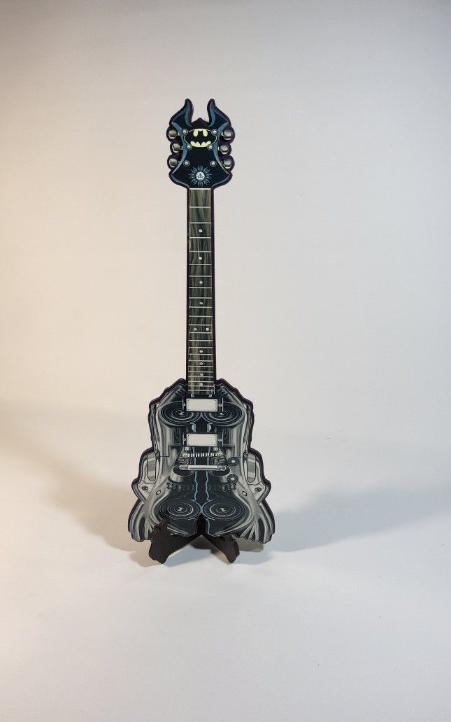 Mini laser cut guitars digital art pinup horror collectible stringed instrument musical