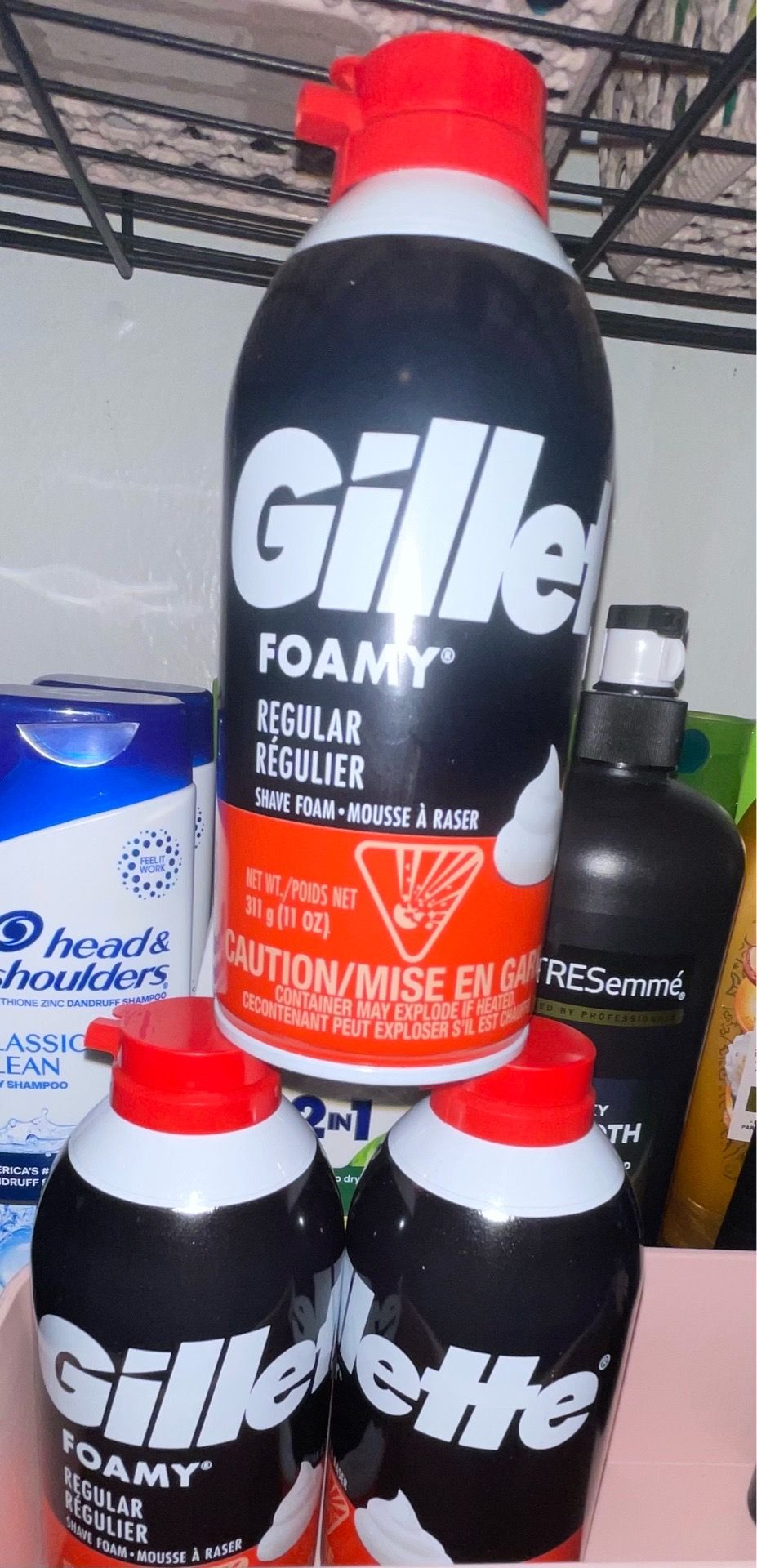 Foam shaving cream