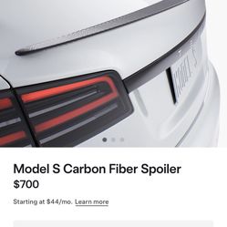 Tesla Carbon Fiber Spoiler