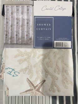 New Coastal Shower Curtain