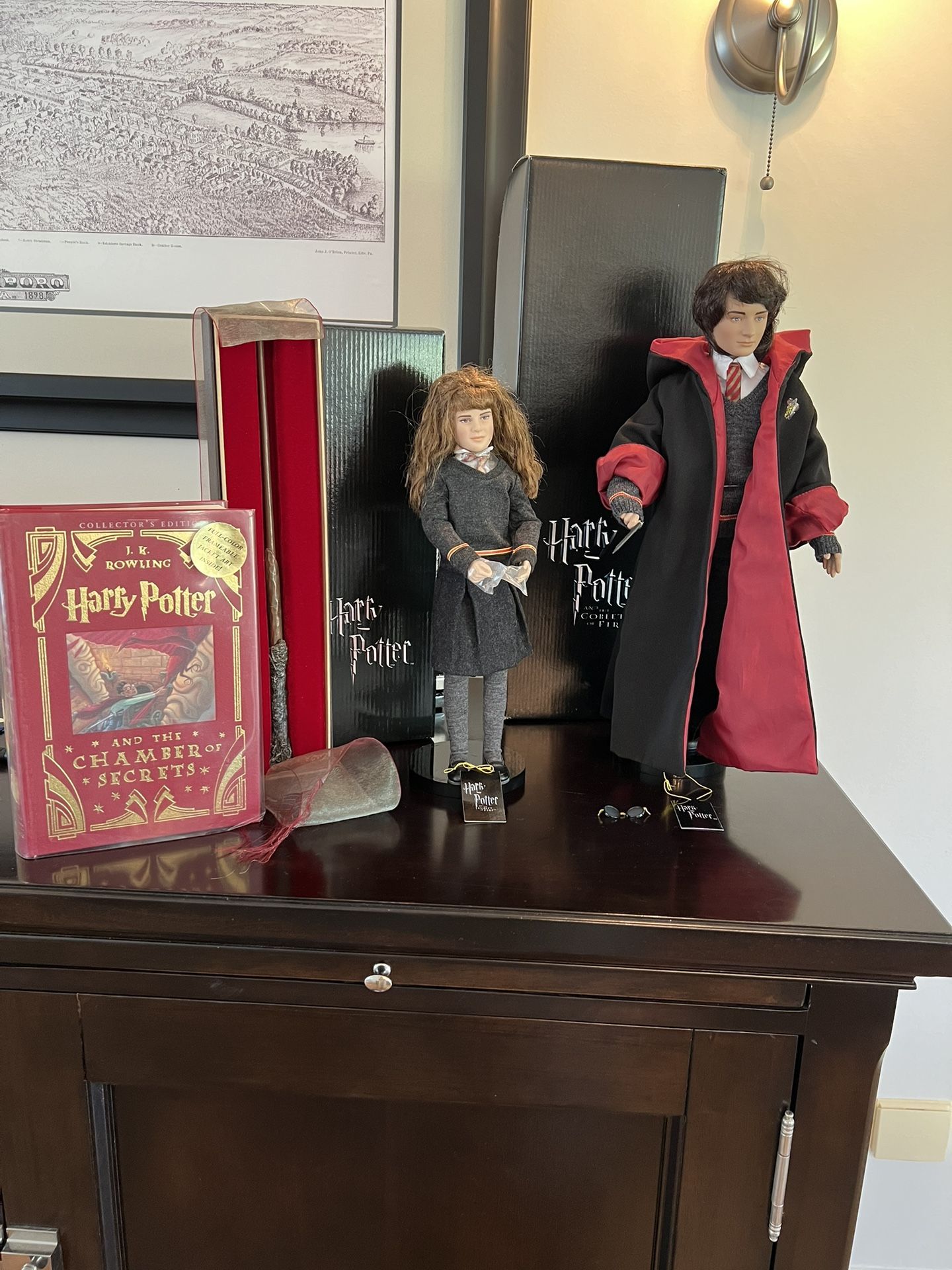 HARRY POTTER BUNDLE Dolls And Wand