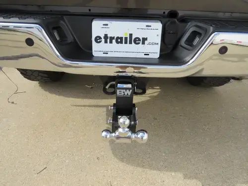 BW TOW And STOW 7” Drop And RAISE TRAILER HITCH 2.5” Receiver Heavy Duty Triple Balls