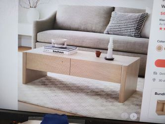 Torme Storage Cofee Table white oak
