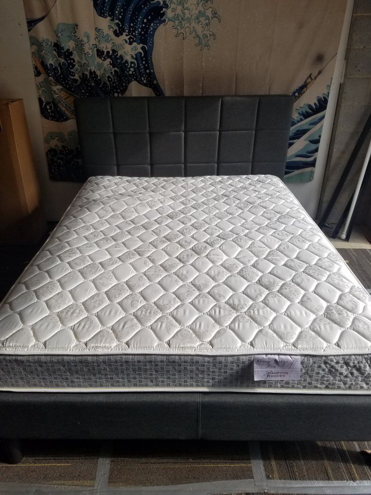 Queen size mattress and platform bed