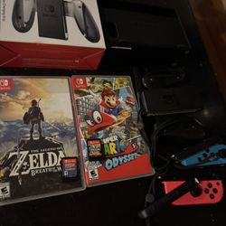 Nintendo Switch With Goodies
