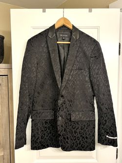 Mens Cheetah Print Blazer