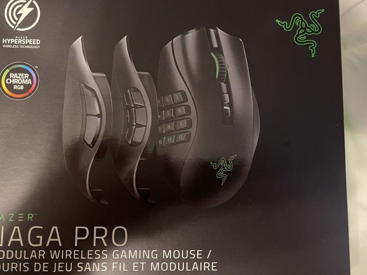 Razer Naga Pro MMO/FPS Wireless Gaming Mouse