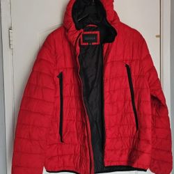 Men's Perry Ellis Jacket Xl Red 