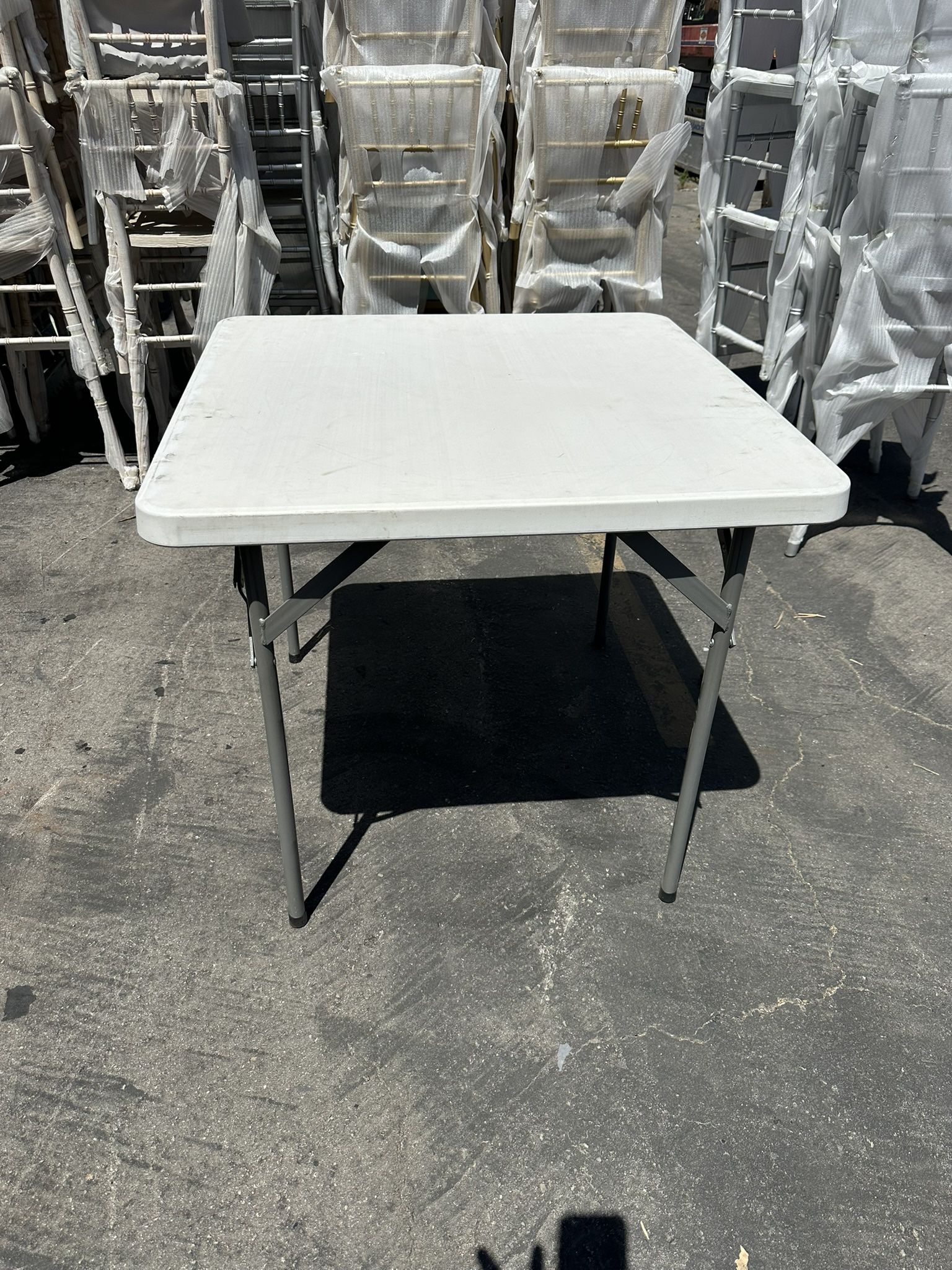 Table - 34” X 34” Plastic Card Table