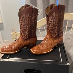  Ostrich  Boots  Size 10 D