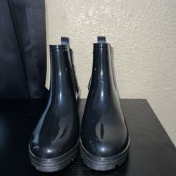 Womens Black Rain Boots 