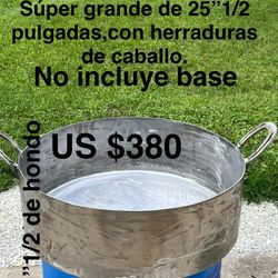 Disco De Arado Estilo Cazo Chicharrónero Súper Grande De 25” 1/2 Pulgadas 