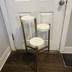 IKEA Plant stand, bamboo/white