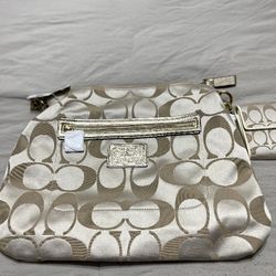 Coach Purse Gold Hobo New With Tags