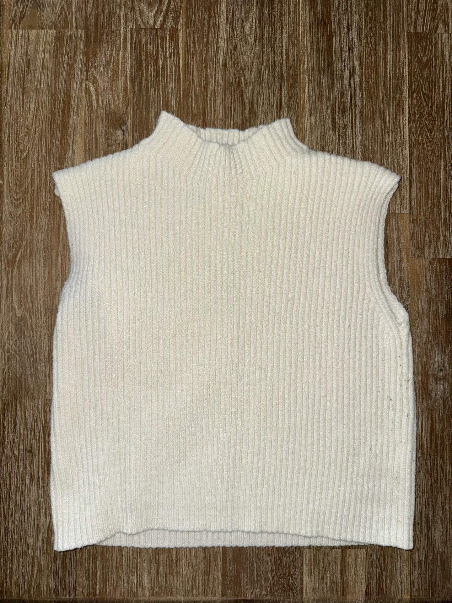Princess Polly Cream Sweater Knit Vest Top