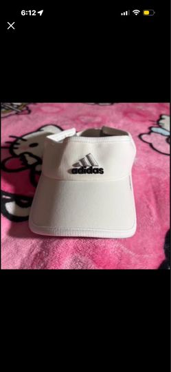 Adidas White Sports Visor