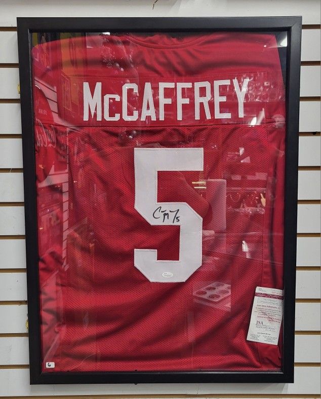 Christian McCaffrey Signed Stanford Cardinal Football Jersey JSA