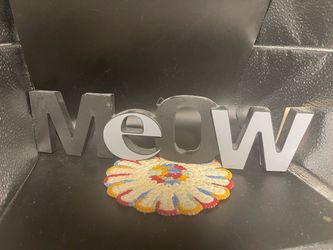 MEOW Wall Plaque (13x3”)