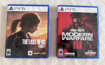 PS5 Games (The Last of Us 1) and (Modern Warfare lll)