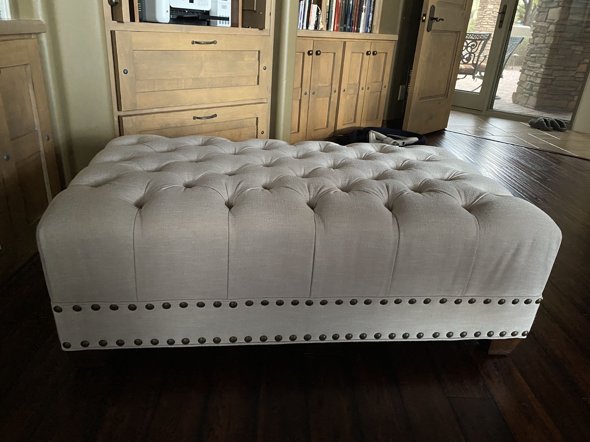 Pottery Barn Remington Nailhead Ottoman