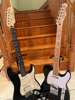 Fender MIM Telecaster and Stratocaster