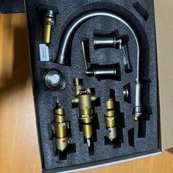 Swivel Spout With Classic Brass Shower Spray