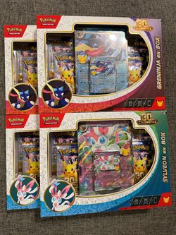 Pokemon 30th Anniversary Greninja/Sylveon Ex Boxes