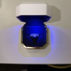 Moissanite Sterling Silver Engagement Wedding Ring Size 10/9.5 Princess Cut Bridal Set for Women